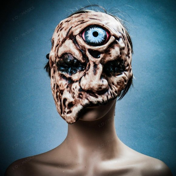 Halloween Realistic Horror Monster One-Eye Mask - Picture 4 of 8